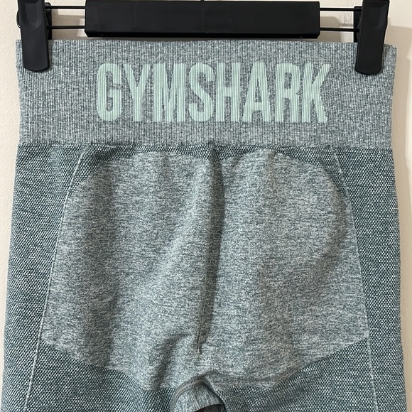Gymshark Flex Cycling Bike Shorts Studio Green Marl Size Medium - Picture 5 of 7